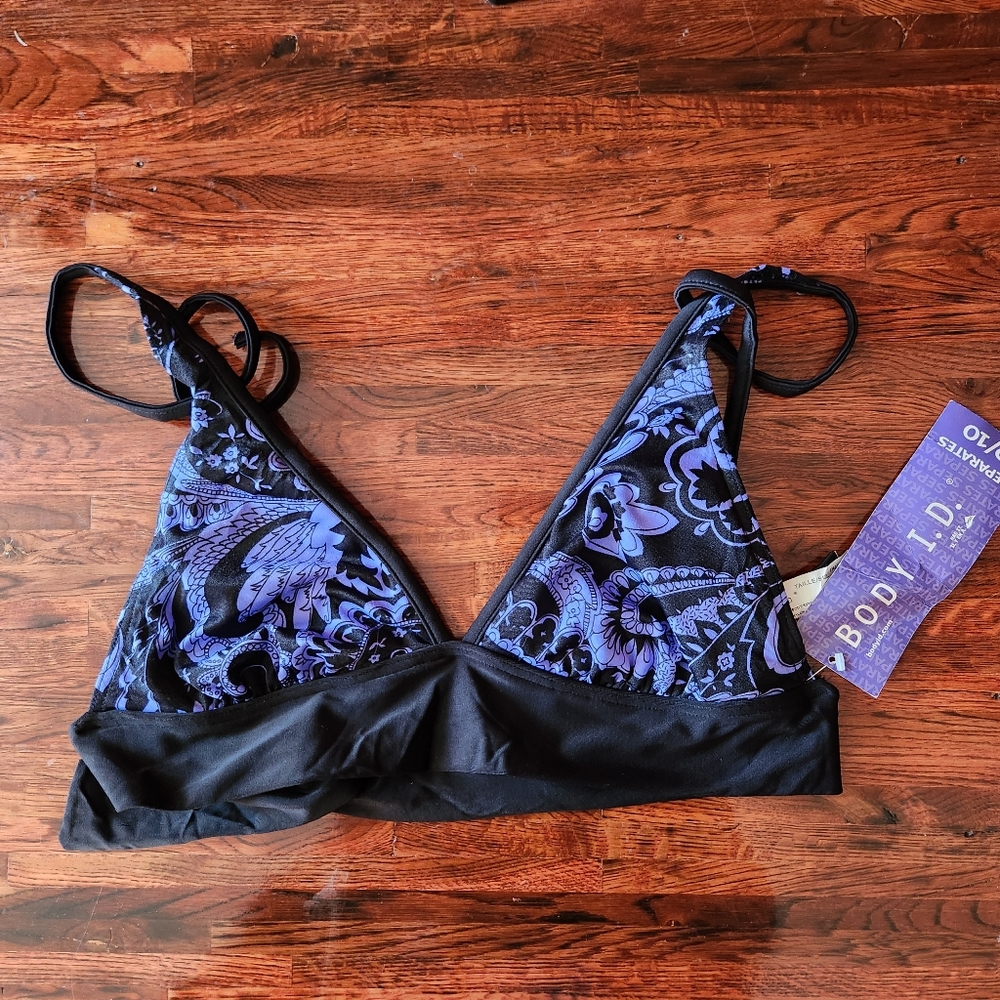 Body ID Swim Top Removable Pads Size 10
